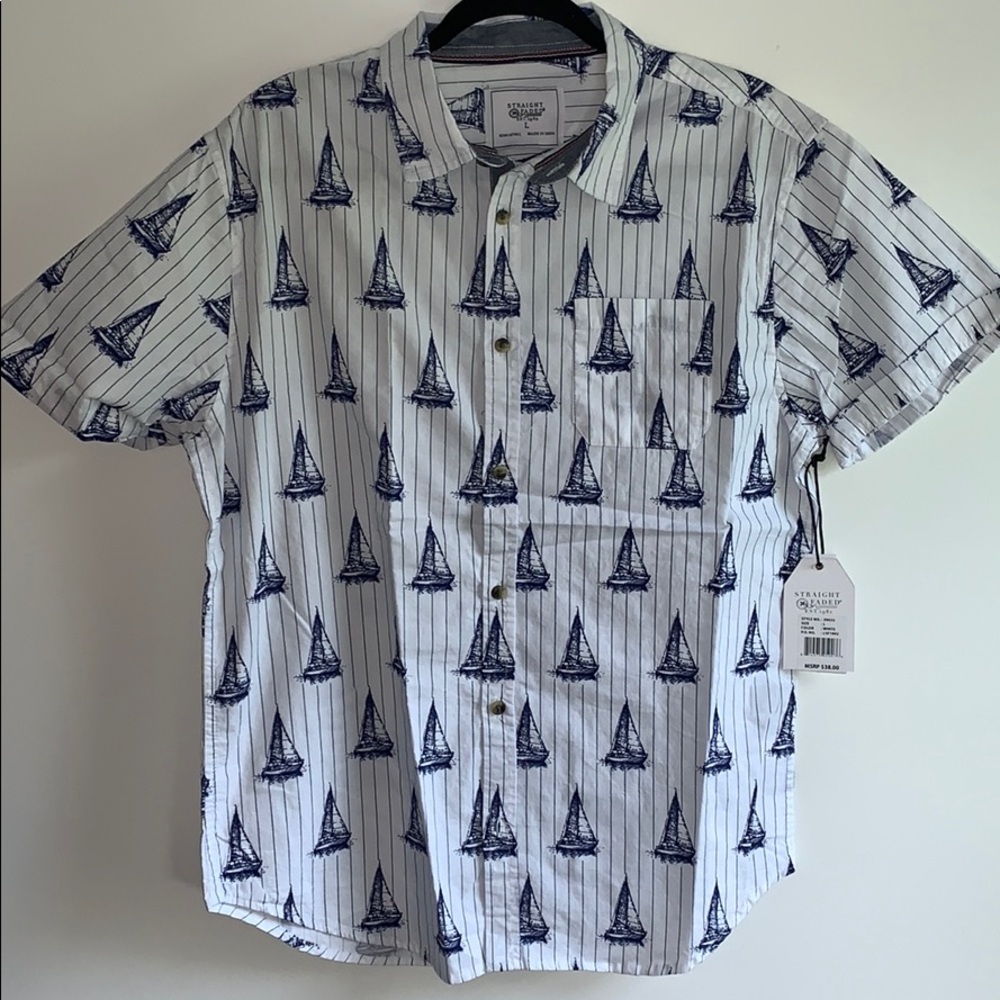 NWT Straight Faded Men’s Button down shirt